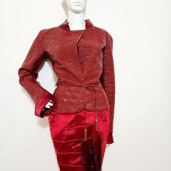 Rare Yves Saint Laurent by Tom Ford fall 2004 Jacket and Skirt sz 38FR / Small - Picture 4 of 11